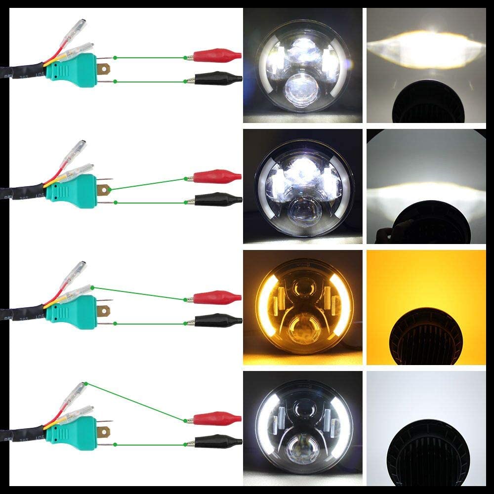 2 FARI LED 7'' Pollici Per RANGE ROVER CLASSIC 6500K Bianco Ghiaccio | Anabbaglianti - Foto 12