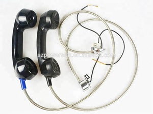 Récepteur téléphonique public <span class=keywords><strong>fixe</strong></span> universel noir rétro Casque téléphonique filaire - Product Image 2