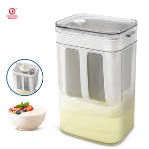 Separador de suero de queso de leche de soja de yogur griego antiguo, colador de yogur <span class=keywords><strong>casero</strong></span> con filtro de drenaje de agua, herramienta para ensaladas - Product Image 1