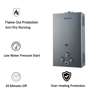 Nhà Máy Bán buôn giá rẻ Giá in-line loại ngay lập tức tankless khí nóng Máy nước nóng 6l8l cắm trại gas di động Geyser nhà ngoài trời - Product Image 3