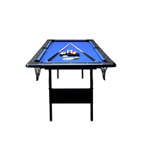 SZX Portable 6-7 FT Table de billard pliante Jeu de billard Snooker Comprend des queues de boules