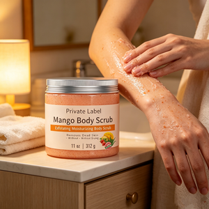 Gommage corporel en marque propre, élimine les peaux mortes et exfolie <span class=keywords><strong>sans</strong></span> dessécher et hydrate, gommage au <span class=keywords><strong>sel</strong></span> de mangue - Product Image 1