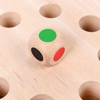 Jeu d'échecs de mémoire en bois, planche à chevilles de correspondance des couleurs avec chevilles champignons, ensemble de jouets éducatifs Montessori pour l'apprentissage précoce en maternelle