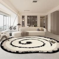 Nordic Carpet Premium Kunden spezifisches Design Weiches Gefühl Leicht zu reinigende Teppiche Boden matte Modernes Plüsch Abstraktes Muster Wasch bare Rückseite