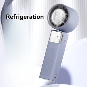 2025 Handheld Violent <b>Fan</b> 4000mah Ice Compress <b>Mini</b> High Speed Small Desktop <b>Fan</b> Portable Outdoor Handheld Electric - Product Image 5
