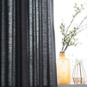 Cortinas de seda de <span class=keywords><strong>lino</strong></span> Tela de cortina Jacquard para textiles para el hogar Tela suave Oferta de <span class=keywords><strong>precio</strong></span> de mercado Muestras gratis - Product Image 4