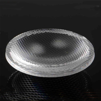 Lentille LED PMMA transparente à surface demi-sphérique de 38 mm de diamètre, 60 degrés, sans revêtement, modèle TD-38MM, Chine continentale