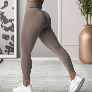 Leggings sans couture de yoga d'entraînement respirant taille haute pour femmes de haute qualité Scrunch Butt Lift Design Logo personnalisé vente en gros - Product Image 3