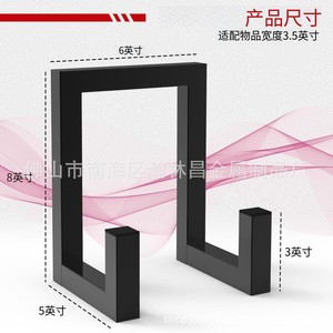 ชั้นวางซีดีโลหะสีดำ 2 ชั้นสำหรับจัดเก็บหนังสือและสิ่งของเบ็ดเตล็ด - Product Image 2