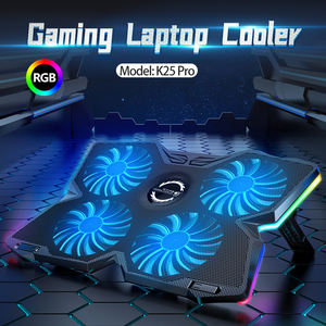 Accessoire pour ordinateur portable <span class=keywords><strong>PC</strong></span>, 4 grands ventilateurs LED, <span class=keywords><strong>refroidisseur</strong></span> USB pour ordinateur portable, <span class=keywords><strong>17</strong></span> <span class=keywords><strong>pouces</strong></span>, éclairage RGB pour jeux, tapis de refroidissement pour ordinateur portable - Product Image 2