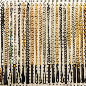 <strong>Wholesale</strong> Hot Sale Stock Goods <strong>Dog</strong> <strong>Chains</strong> in Silver 18K Gold Plated Metal Stainless Steel Lead and Pet <strong>Collars</strong>