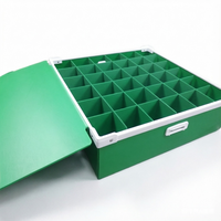 Boîte de rangement pour lunettes, caisses en plastique ondulé pour bouteilles de vin