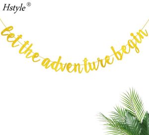 Pancarta 'Que la Aventura Comience', Pancarta 'La Aventura <span class=keywords><strong>te</strong></span> <span class=keywords><strong>Espera</strong></span>' para Cumpleaños con Temática de Viajes, Baby Shower, Graduación, Jubilación HS740 - Product Image 6