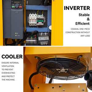 Compresor de <span class=keywords><strong>Aire</strong></span> de Tornillo Silencioso de 7.5kw 10HP 10Bar de China, Alta Presión e Industrial Eléctrico Monofásico para Uso Doméstico y en Talleres - Product Image 3