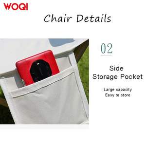 Mesa Plegable para Exteriores Woqi, de Aleación de Aluminio, Rectangular, 55x95cm, 70cm de Altura, para Camping y Picnic - Product Image 4