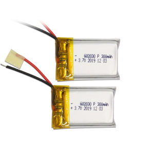 JST konnektörü ile 602030 602040 602035 3.7 V lityum iyon batarya Lipo 3.7 v 300mah 602030 po pil - Product Image 1
