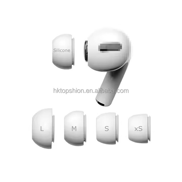 Silicone Replacement Ear Tips Cover for Airpods Pro/ Pro2 Ear Gels Eartip Accessories, L/M/S/XS