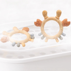 Anneau de dentition en silicone de qualité alimentaire pour bébé, motif étoile mignon, facile à saisir, jouet à mâcher pour bébé - Product Image 4