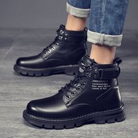 Bottines à lacets avec tige en PU, semelle extérieure en PVC, semelle intermédiaire en paille, antidérapantes, amortissantes, légères, toutes saisons
