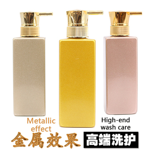 Nhà Máy Bán Hàng Trực Tiếp Có Thể Cá Nhân Hoá Tùy Chỉnh Chai 300Ml Chai Rỗng Vuông Chai Nhựa Với Đầu Bơm Hình Lục Giác - Product Image 4