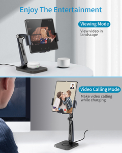 Home Office Wireless Charging <strong>Station</strong> F11-S10 for Qi Samsung Z Fold 4 iPhone Earphones 2 in 1 KC UL 30W Wireless Charger Stand