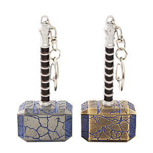 <span class=keywords><strong>Thor</strong></span> Quake armi violenza Viking <span class=keywords><strong>Thor</strong></span> Hammer portachiavi talismano in acciaio portachiavi placcato bronzo Vintage portachiavi martello 3D - Product Image 6