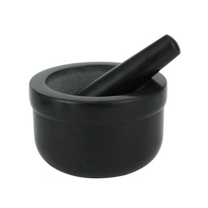 ครกและสากหินแกรนิตโบราณหินหินอ่อนธรรมชาติสำหรับบดกระเทียม - Product Image 6