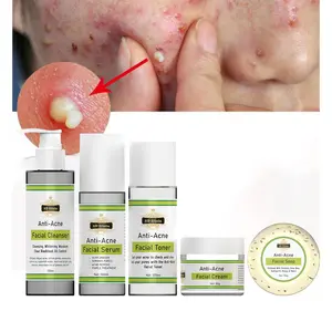 OEM निजी लेबल लोगो ब्रांड 5D Gluta विरोधी मुँहासे पेशेवर चेहरे स्किनकेयर सेट हटाने Pimples झुर्रियों