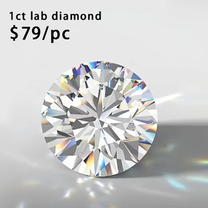 1ctラボ成長Diamant D VVS VS Starsgem製造ダイヤモンドルーズディアマントラウンドカット優れたHPHT CVDラボ成長ダイヤモンド
