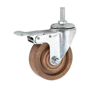 3/4/5 inch heavy duty <b>Swivel</b> Type High Temperature 280 Centigrade Phenolic Heat Resistant Oven Rack Caster Wheels screw <b>plate</b> - Product Image 3