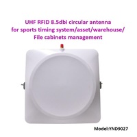 Antenne RFID UHF à gain élevé longue portée 8,5 dBi en ABS étanche/résistante aux intempéries YND YND9027 pour système de gestion de documents/entrepôts