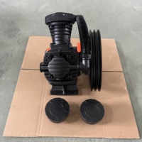 Cabezal de Bomba de Aire de 5HP, Tipo V, Bicilíndrico, Lubricado con Aceite, con Filtro de Aire