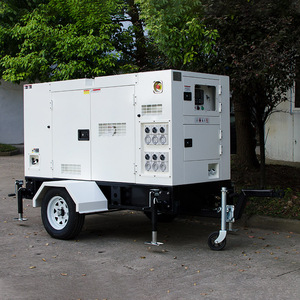 Mobile Trailer 20kva 30kva 40kva 50kva Diesel Generator 60kva 70kva 80kva 90kva 100kva With Cummins/Parkins 50 Kw Generator