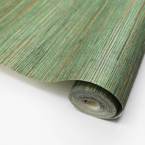 MYWIND Luxury Natural Gold Stamping Black Back Sea Grass <strong>Wallpaper</strong> for Apartment Dining Room Sound-Absorbing Anti-Slip Handmade - Product Image 1