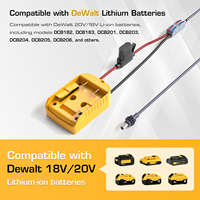 SK0107 Starlink Mini chargeur Dewalt DCB-18V/20V pour batterie Dewalt Starlink Mini câble d'alimentation cc (2M) avec fusible + borne de fil
