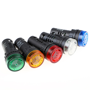 Luce LED rossa del dispositivo di segnalazione dell'altoparlante AD16-16SM 12V 24V 110V 220V indicatore di allarme della luce del Flash - Product Image 3
