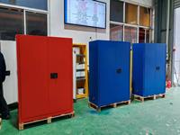 Gabinete de Almacenamiento de Productos Inflamables Profesional de 45 Galones, 2 Puertas, Acero Laminado en Frío, Seguridad Química, Aprobado por FM, para Laboratorio, Escuela, Fábrica