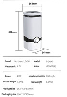 Humidificateur ultrasonique intelligent à remplissage par le haut avec écran LCD, diffuseur d'arômes d'huiles essentielles 4L avec télécommande, faible bruit pour chambre à coucher