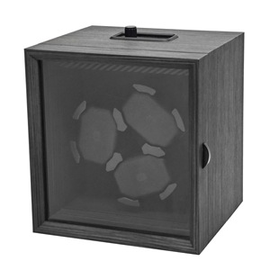 Thiết kế mới sang trọng màu đen óc chó hạt tự động an toàn 3 khe cắm xem Winder hộp đồng hồ chủ trường hợp đồng hồ yên tĩnh xoay hiển thị trường hợp - Product Image 3