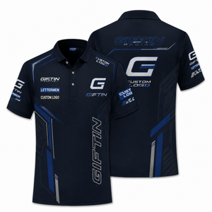 Custom <b>Full</b> Dye Sublimation Breathable Short Printed Racing Polo Shirt Sponsor Brand <b>Marks</b> Sweat Wicking Motorsport Unisex Daily - Product Image 3