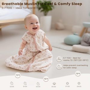 0-6 tháng bé ngủ Sack bông mặc chăn với 2-cách dây kéo tog 0.5 Toddler Ngủ Bao - Product Image 5
