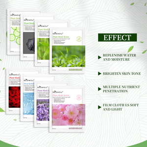 SEOMOU vente en gros, propre marque, hydratant et blanchissant, fleur de pêche, plante, <span class=keywords><strong>masque</strong></span> facial lumineux, <span class=keywords><strong>masque</strong></span> de réparation - Product Image 5