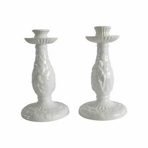 Judaica regali di ceramica shabbat <span class=keywords><strong>bianco</strong></span> candelieri - Product Image 1