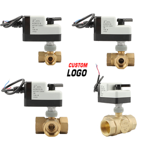 Aktuator elektrik kontrol kawat ganda, AC12V/24V/220V DC12V/24V <span class=keywords><strong>Motor</strong></span> Normal terbuka/biasanya ditutup untuk Media Air mendukung OEM