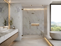 Dalles de marbre blanc bleu clair pour vanités de salle de bain sur mesure, plans de travail d'îlots de cuisine, revêtements de sol d'hôtels, buffets et baignoires autoportantes