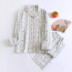 Pigiama Invernale in Cotone di Alta Qualità per Donna, Maniche Lunghe e Pantaloni Stampati, Abbigliamento Casual da Casa - Product Image 1