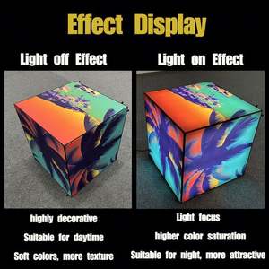 Portable 2'x2' Aluminum Frame <b>Cube</b> <b>Light</b> Box for Shop Decoration & Advertising with Easy Assembly - Product Image 2