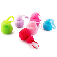 Jouets écologiques en mailles PE pour le visage, pochette de bain, jouets nettoyants pour la douche, filet à bulles pour femmes, maquillage pour femmes, pièces