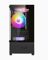 Wholesale Custom MATX Gaming Computer Case Mid Tower Transparent Desktop PC Chassis Shell