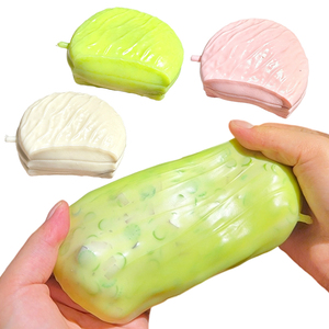 Juguete Sensorial Blando y Antiestrés de TPR con Sonido Crujiente, Bola de Presión Hecha a Mano con Relleno de Bloques de Construcción de Plástico - Product Image 1